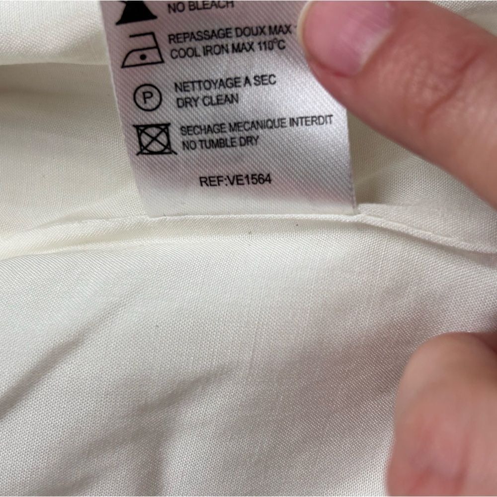 Lauren Vidal white coat sz M - Picture 5 of 7
